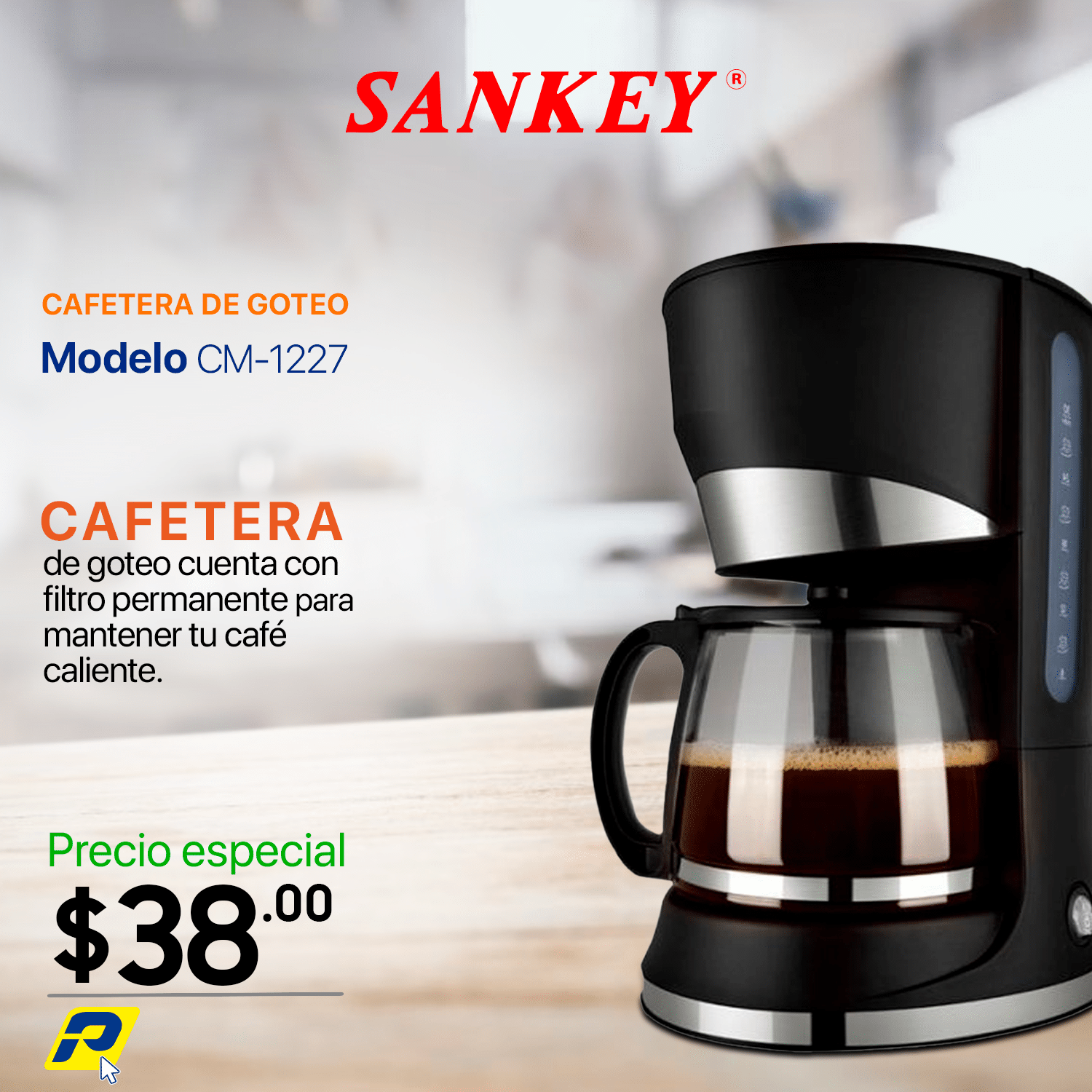 Cafetera SANKEY CM 1227