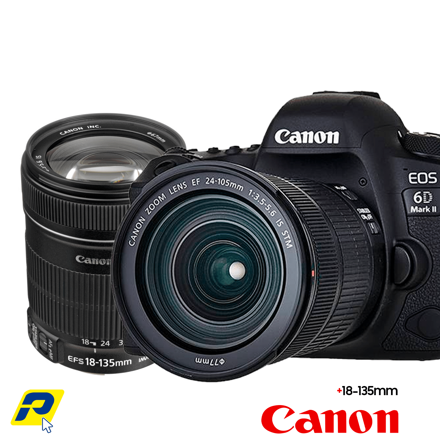 Camara Canon 6D Mark II mas Lente Canon 18 135mm