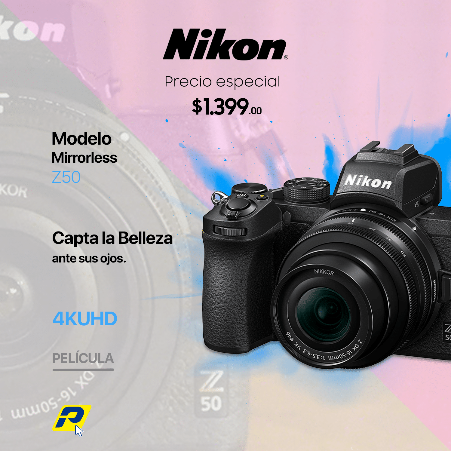 Camara Nikon Z50 16 50mm