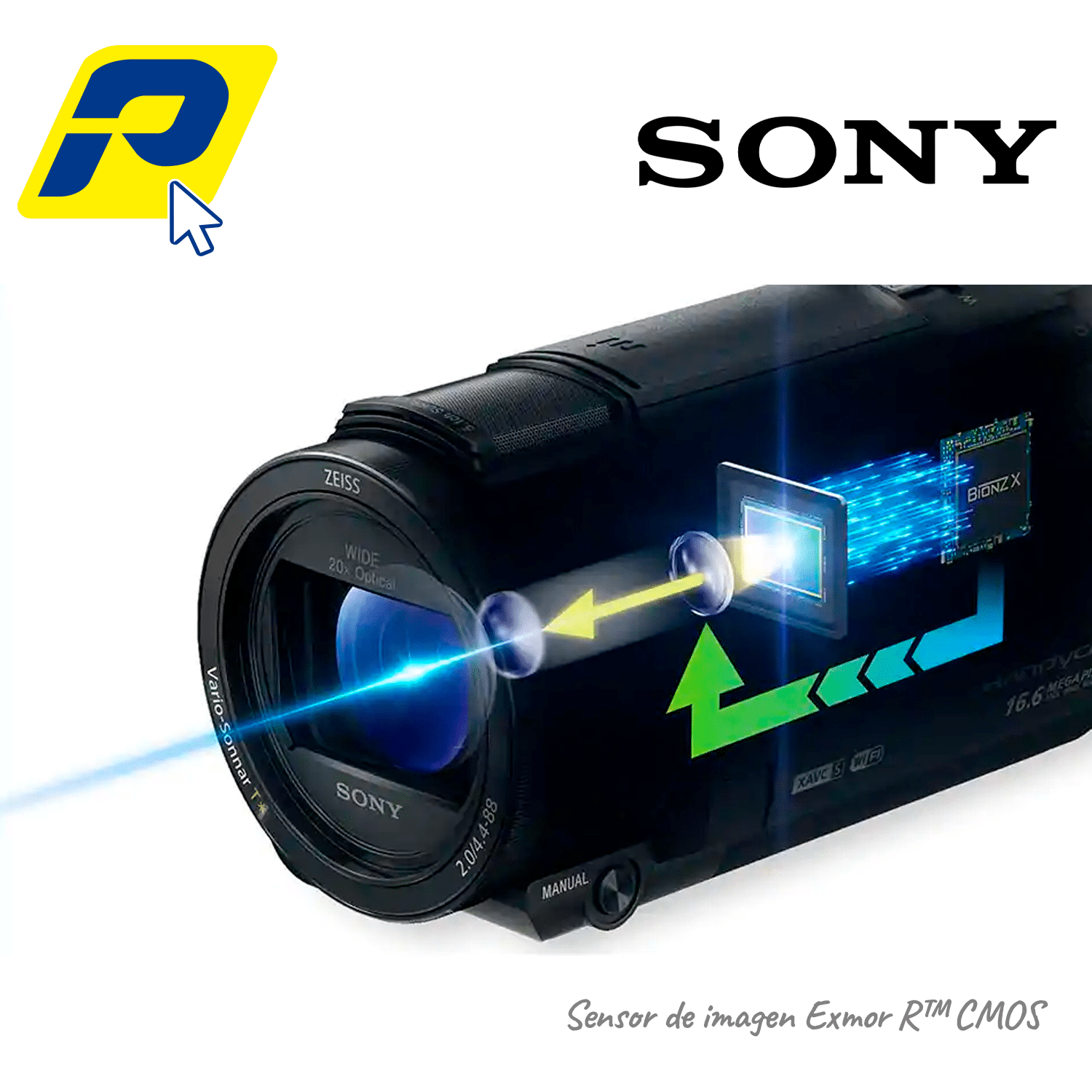 Camara profesional Sony 4k Fdrax43 mc 2