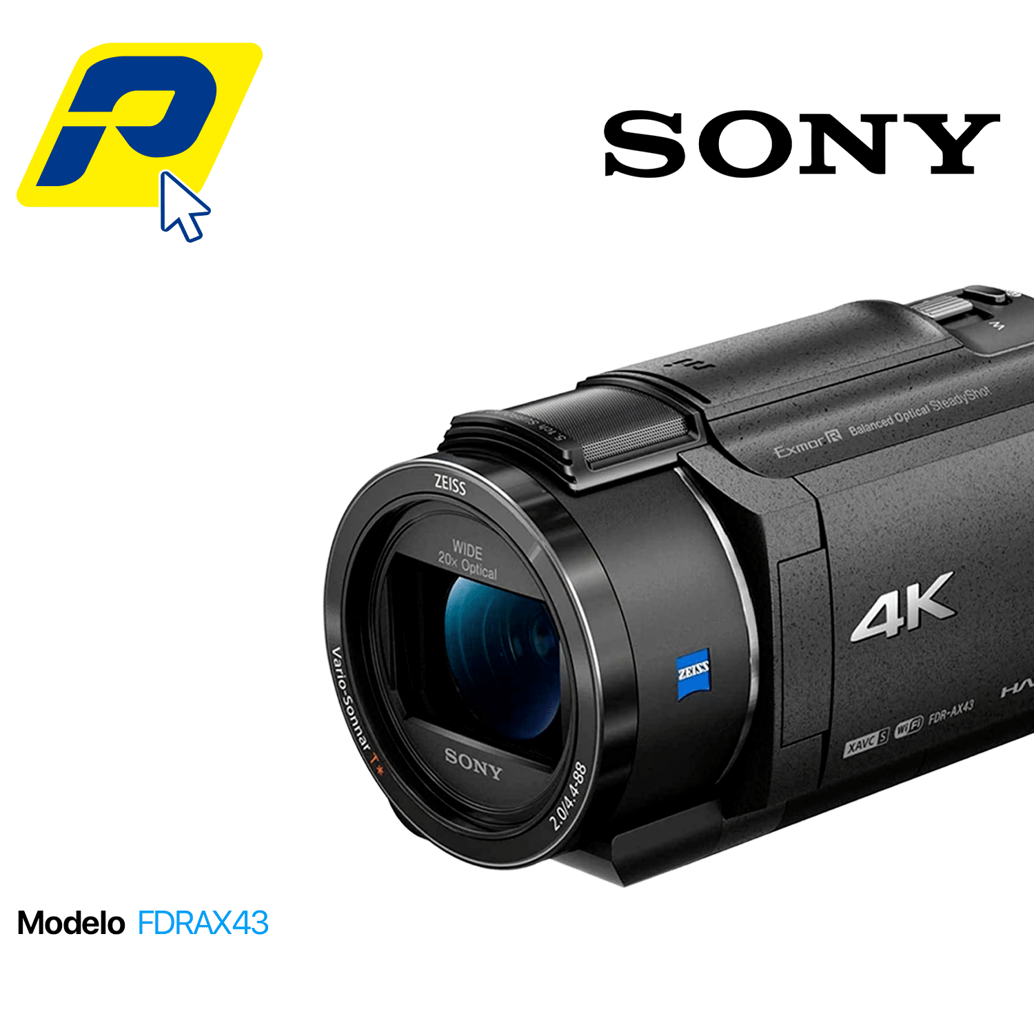 Camara profesional Sony 4k Fdrax43 mc