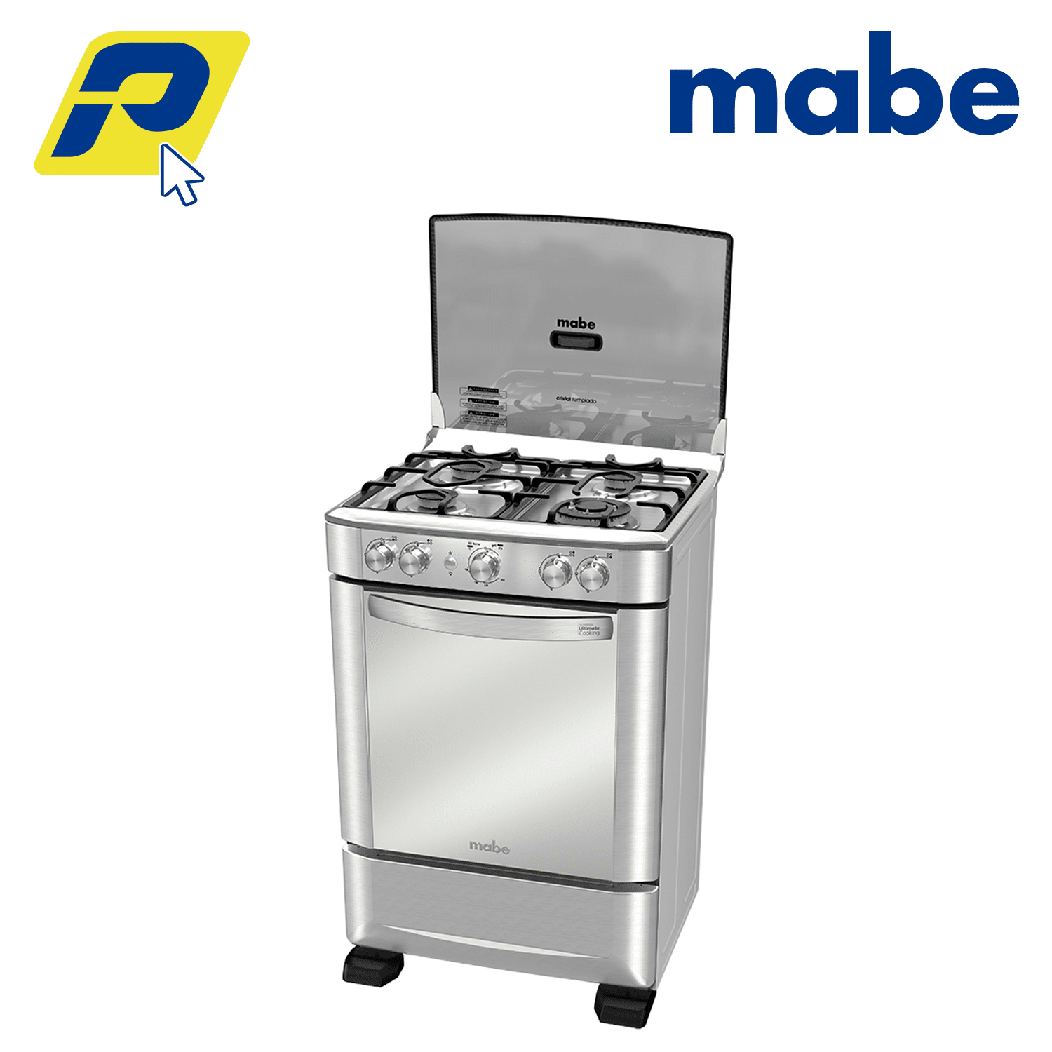 Cocina Mabe EM6060FX 4 quemadores gris acero inoxidable ml 1