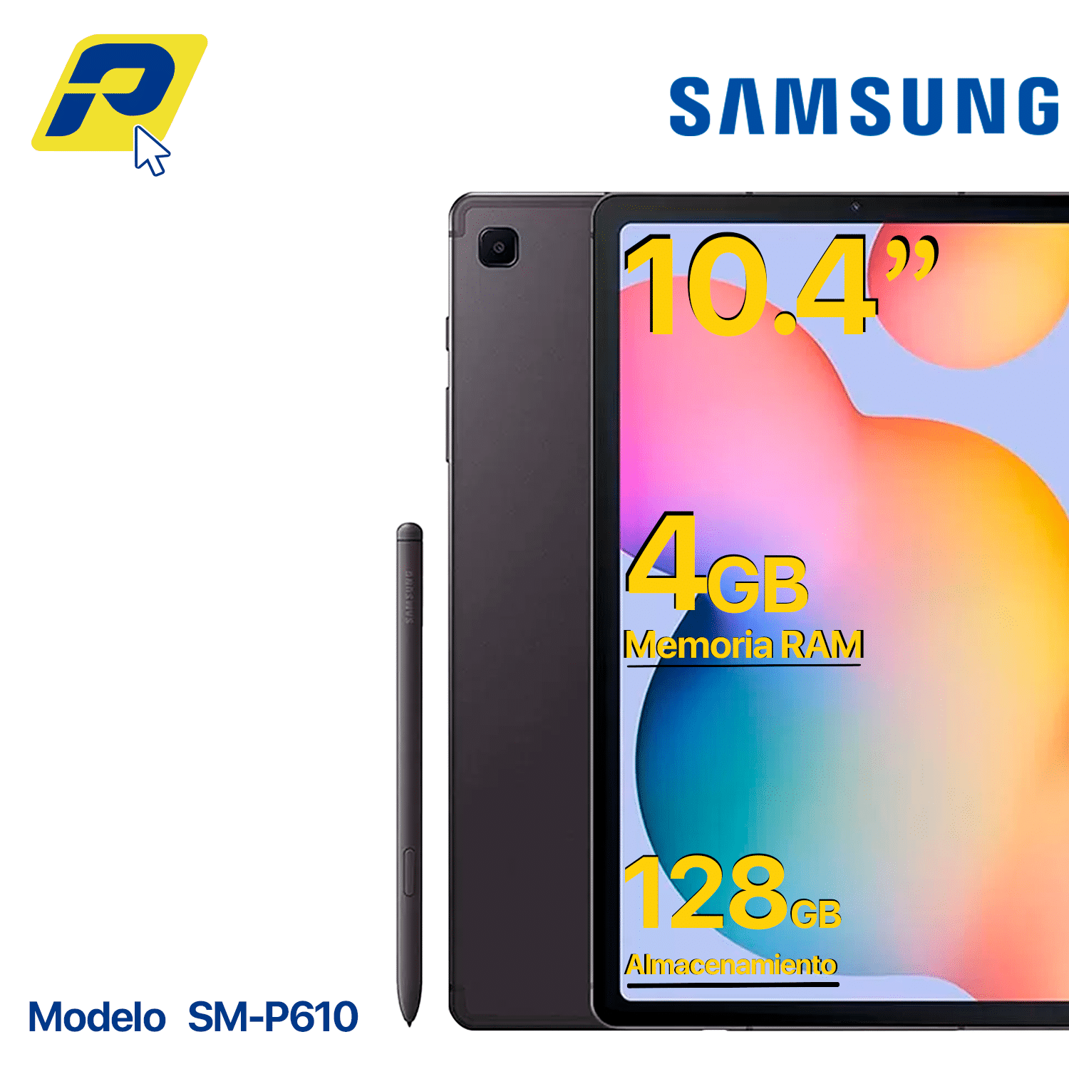 Galaxy Tab S6 SM P610 4RAM 128GB ALMACENAMIENTO 560 104 PULGADAS ML 6