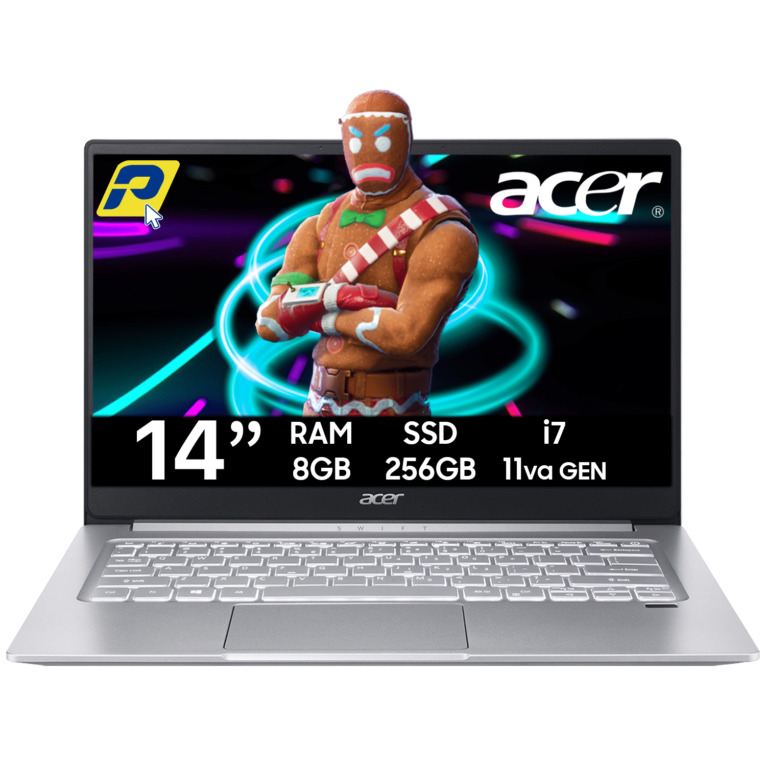 Laptop Acer NXA5UAA006 SF314 59 75QC core i7 11vaGEN 8GB RAM 256B SSD 14 PULGADAS MC