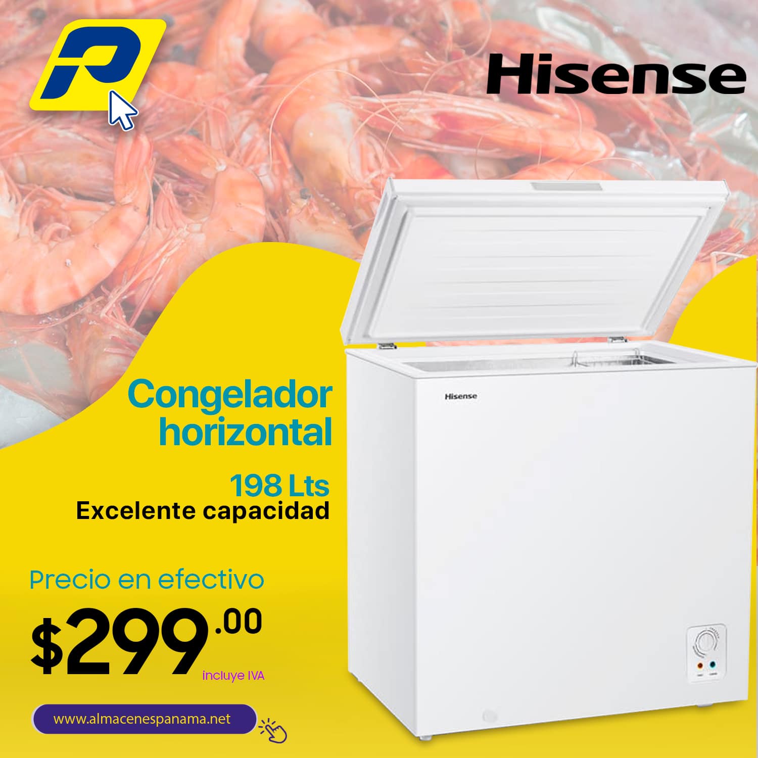 congelador Hisense FC071W