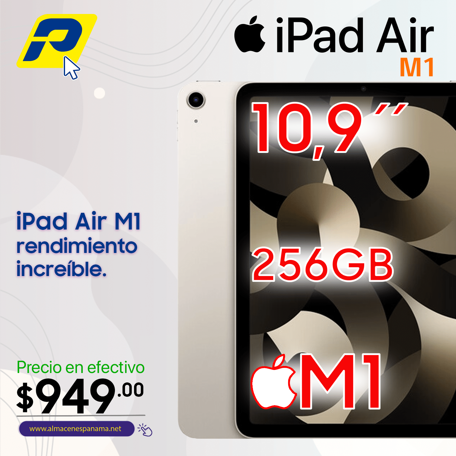 iPad Air 5ta GEN 256gb Chip M1 Sellado Starlight