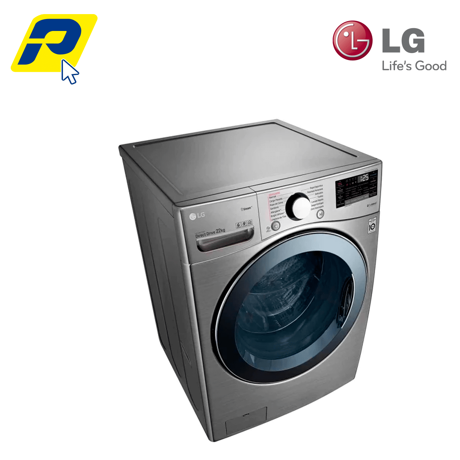 lavadora lg 22Kg silver 2022 ML 2