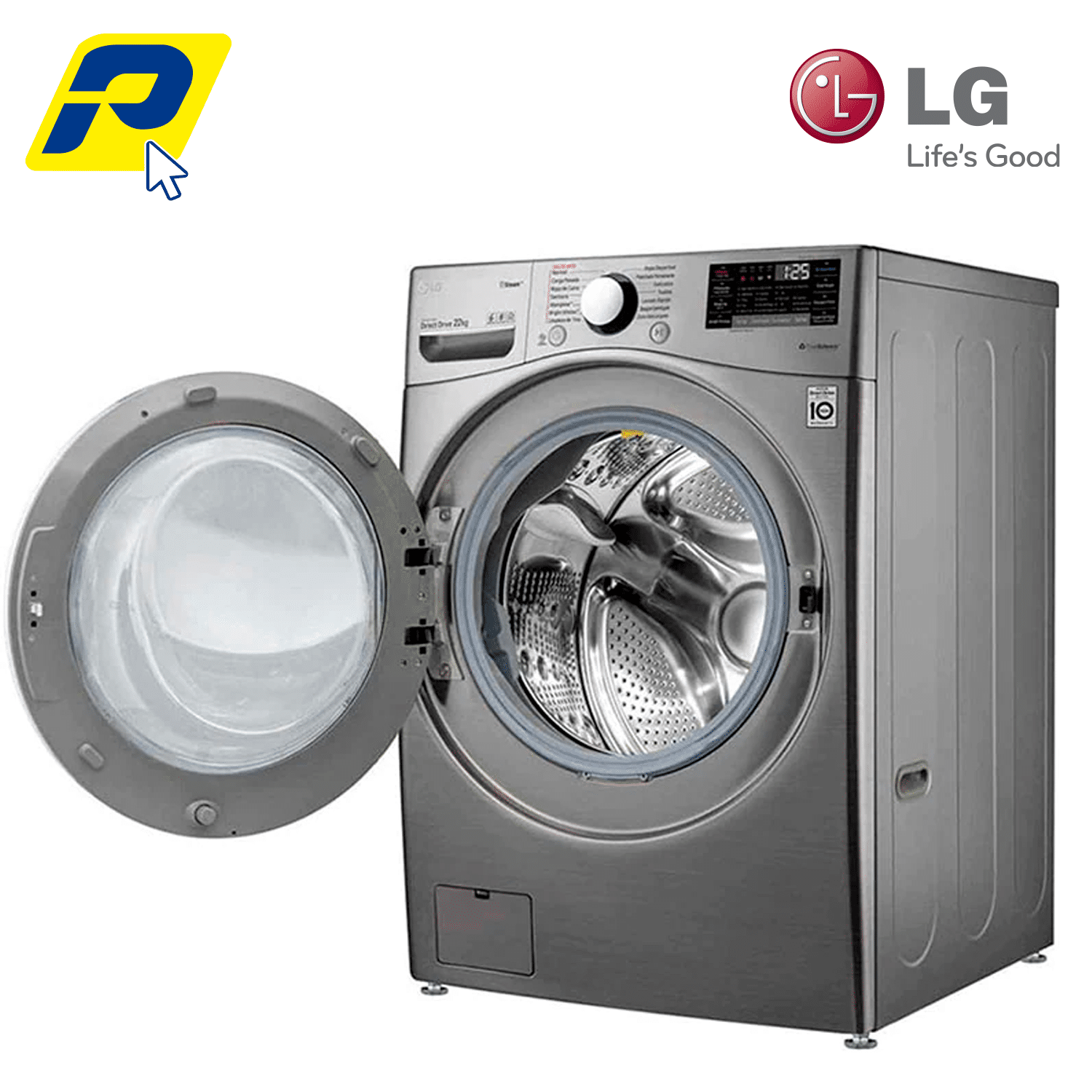 lavadora lg 22Kg silver 2022 ML 3