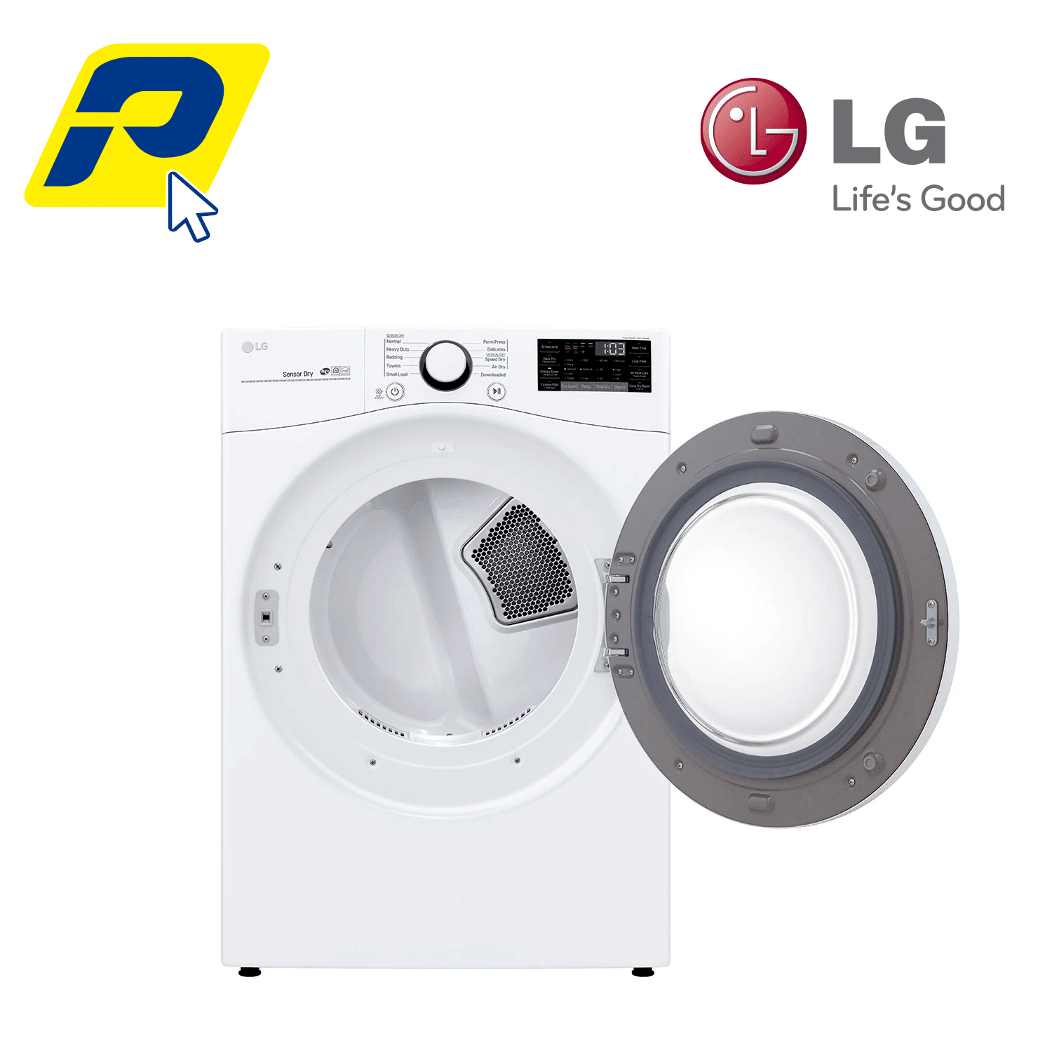 secadora a gas LG df22wv2G 22Kg blanca MC 3