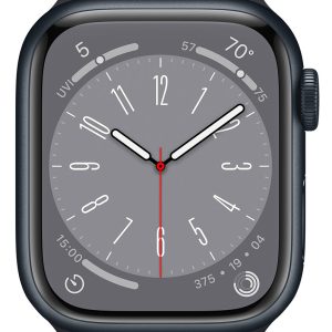 Apple Watch 8 GPS 41mm Midnight MNU73LLA Front 1