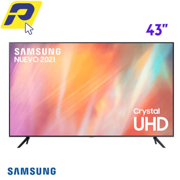 SMART TV SAMSUNG 43 PULGADAS 4k UHD LED HDR 10 PLUS TIZEN PANTALLA CRYSTAL - UN43AU7000